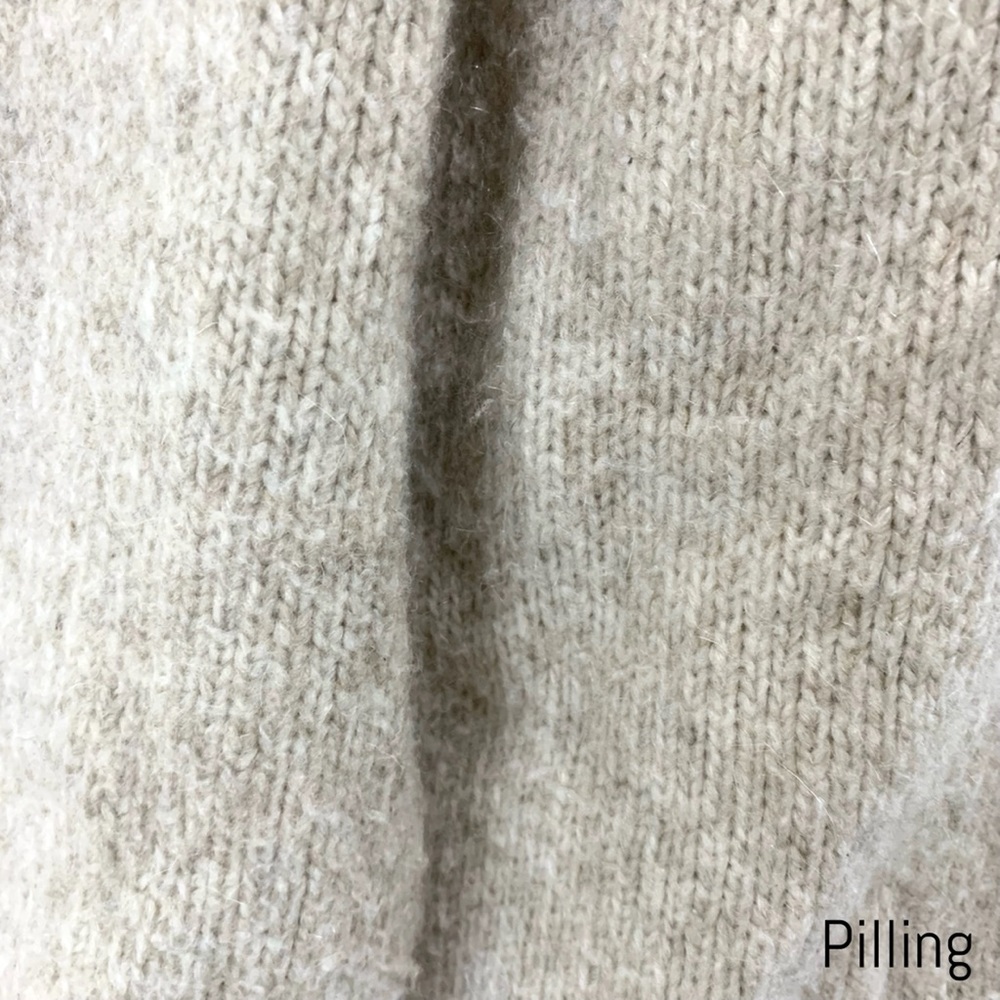 Zara- Oatmeal Lace Up Wool Blend Sweater Med - Picture 9 of 10